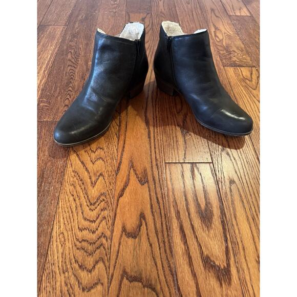 Lucky Brand Banterr 2 Womens 8 Leather Bootie Faux Fur Lining Zip Indie Boho - Picture 8 of 15